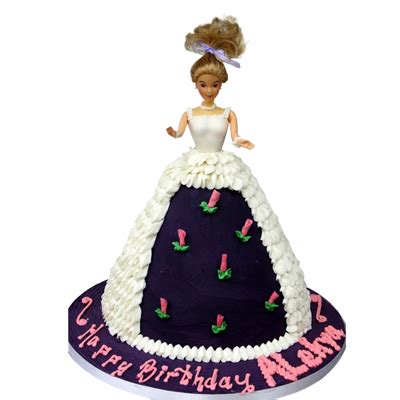 Send Panel Dress Doll Shaped Birthday Cake Online in Kerala Same Day ...