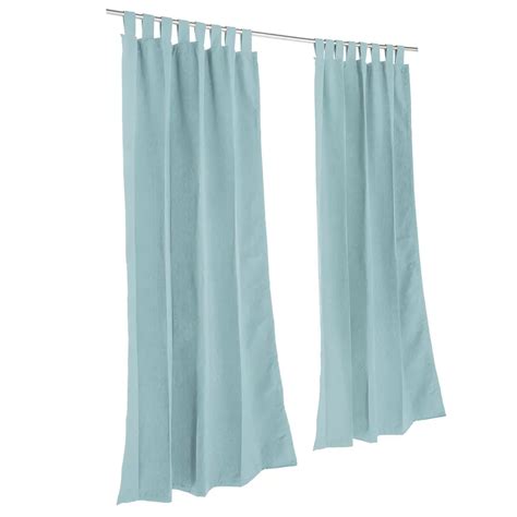 Pawleys Island Sunbrella Outdoor Gazebo Tabbed Solid Curtain Panel - 50 ...