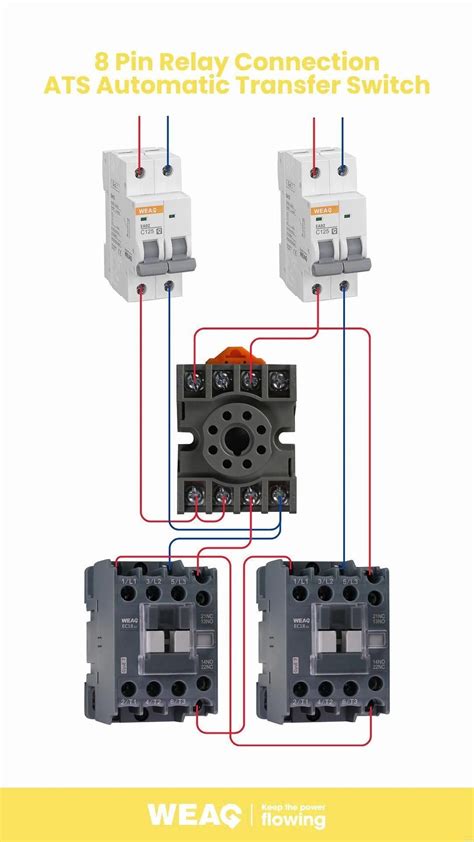 8 pin relay connections for automatic transfer switch wiring guide ...