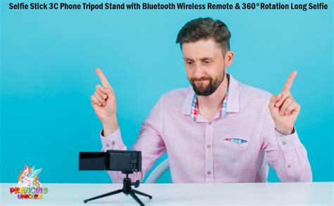 Prancing Unicorn Selfie Stick 3C Phone Tripod Stand with Bluetooth ...