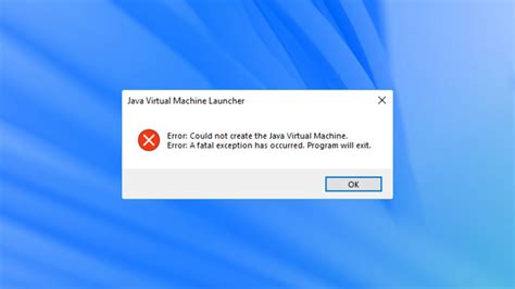 Java Virtual Machine Launcher Fatal Exception 的图像结果