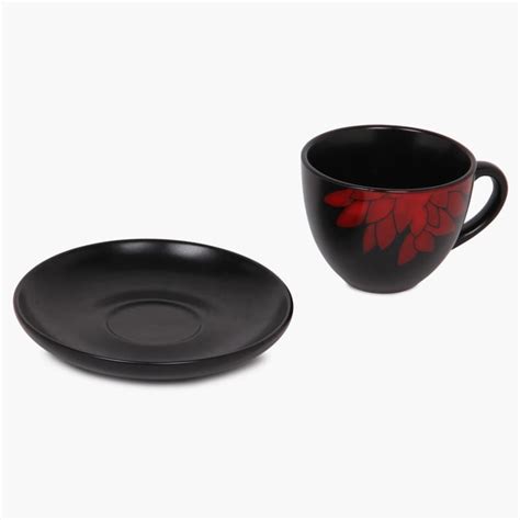 Buy Cadenza Dahlia Stoneware Cup and Saucer - 235ml from Home Centre at ...