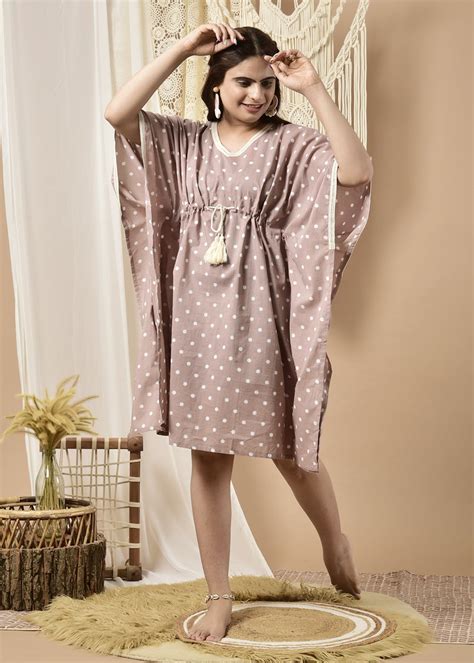 Get Mave Polka Dots Knee Length Kaftan at ₹ 999 | LBB Shop