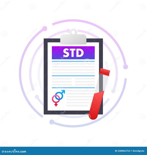 Sexual Transmitted Disease Icon On White Cartoon Vector | CartoonDealer ...
