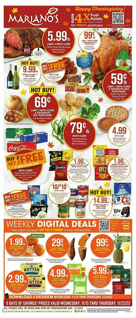 Mariano's Weekly Ad & Deals from November 15