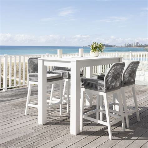 Dreamline Outdoor Bar Sets Garden Patio Bar Sets 1+4 4 Chairs and 1 ...