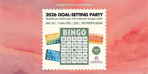 2026 Goal-Setting Party: Make Your Own Punch Cards & Bingo Board, The ...
