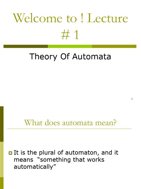 Image result for Automata Lesson Plan