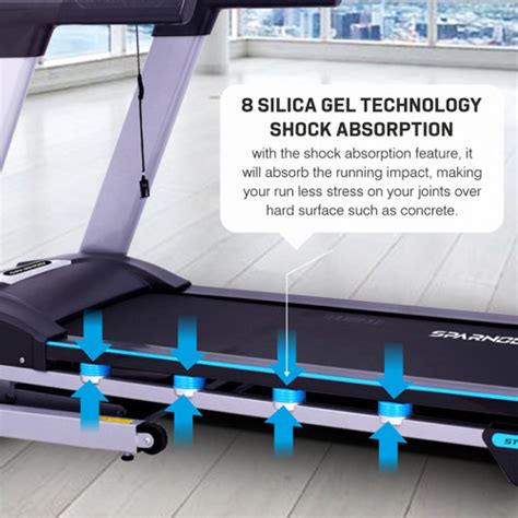 STH-6200 (4 HP DC Motor) 8 silica get technology shock absorption Treadmill