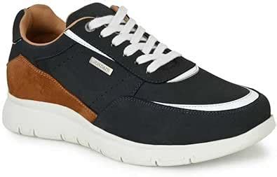 Buy MONDAIN Comfortable Stylish Leather Casual Shoe Sneakers for Men ...