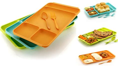 Buy PUNO Compartment Dish with Spoon and Fork(3 Dish Set with 3 Spoon ...