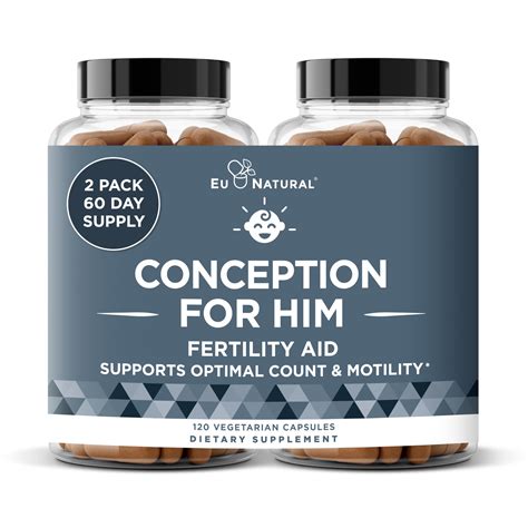 Amazon.com: Conception For Him – Fertility Supplements for Men, Male Fertility Support ...
