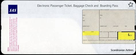 SAS BOARDING PASS