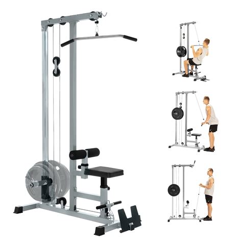 Yes4All LAT Pull Down Machines, LAT Row Cable Machine, LAT Tower with Additional Pulley Cable ...