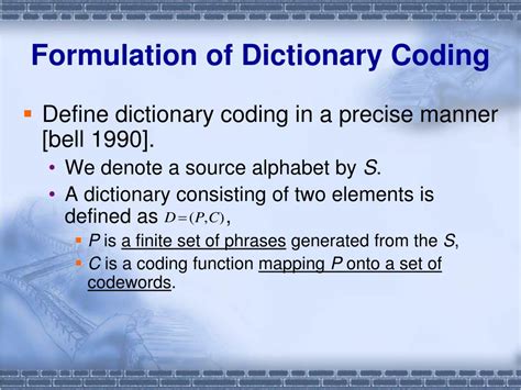 Image result for Dictionary Coding Decoding