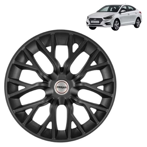 PRIGAN Verna Matte Black Wheel Cover 14" for Verna,(Set of 4 Pcs ...