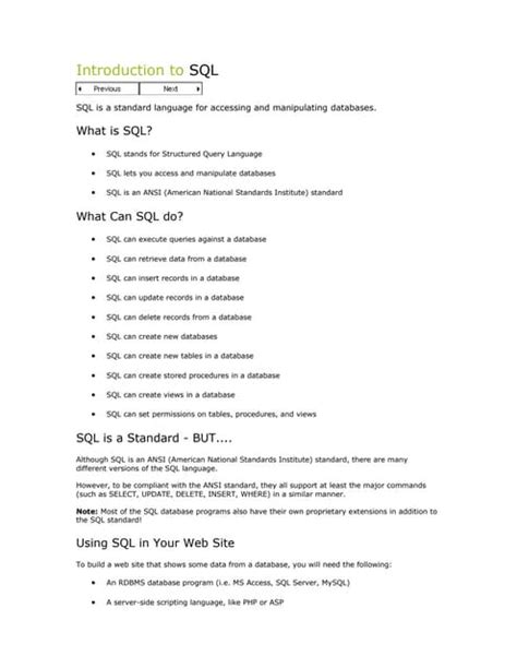 Image result for Introduction to SQL
