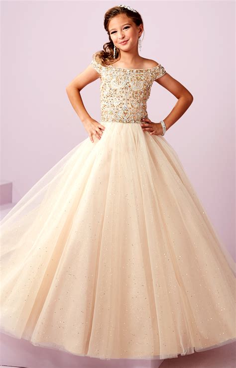 Tiffany Princess 13487 - Beaded Corset Ballgown Prom Dress