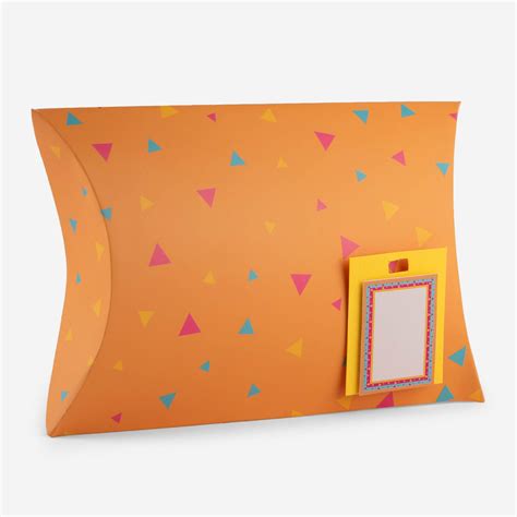 Orange Confetti Pillow Box – Paparaty