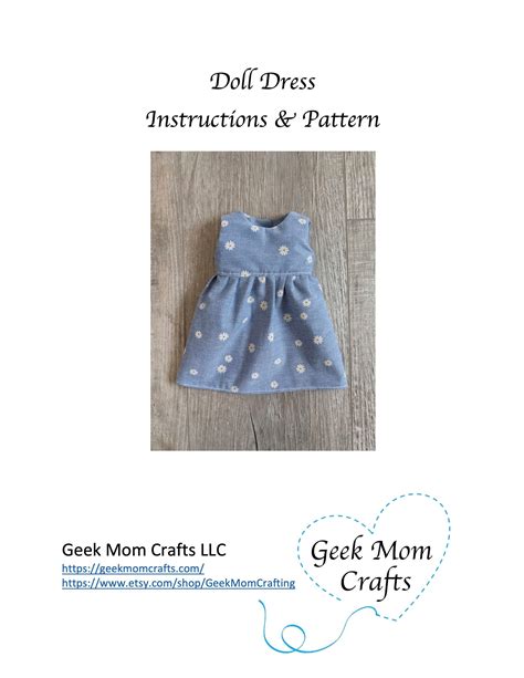 Image result for Free Tutorial Pattern 18 Inch Doll Dress