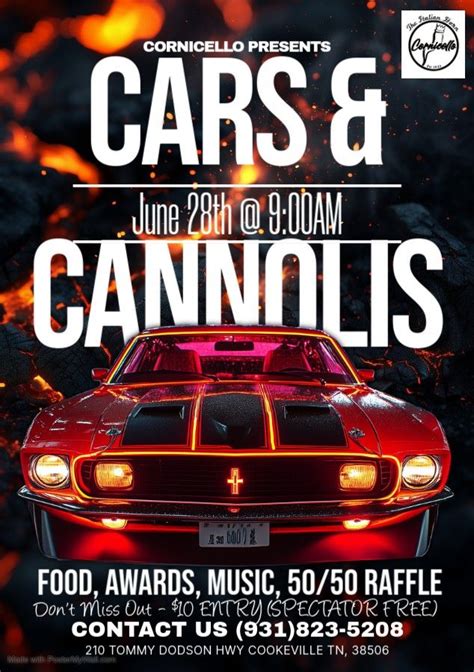 Cars & Cannolis, 210 Tommy Dodson Hwy, Cookeville, TN 38506 United ...