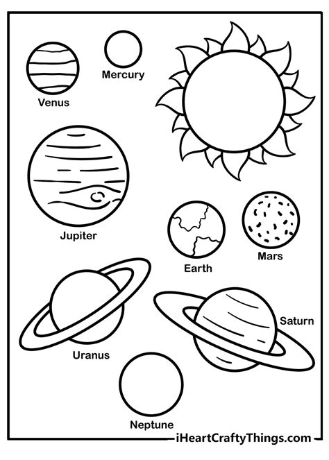 Solar System Colouring Printable 的图像结果