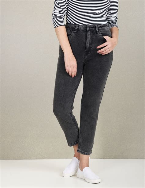 Buy Women High Rise Mom Fit Jeans Grey|U.S. Polo Assn. India – US Polo ...