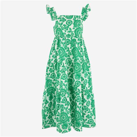 Green Katie Floral Midi Dress - TK Maxx UK