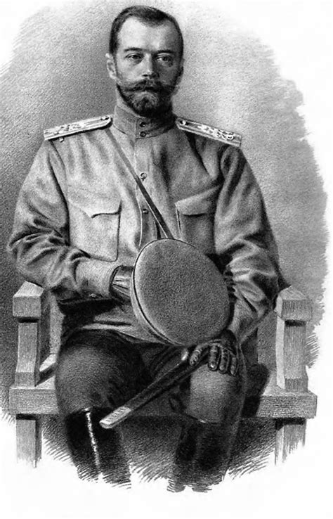 Emperor Nicholas II as a military leader of Russia during the First World War. Part of 6