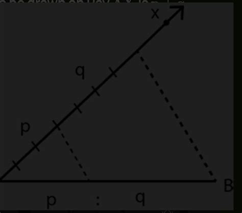 To divide a line segment PQ in the ratio4:9, the ray PT drawn with ...
