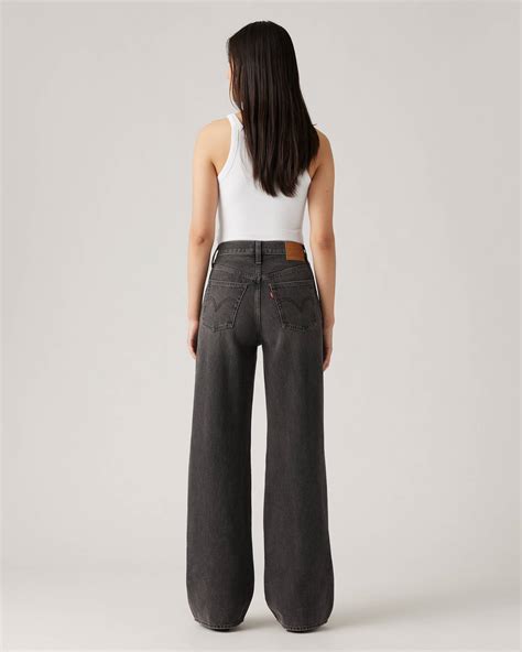 Ribcage Wide Leg Women's Jeans - Black | Levi's® CA