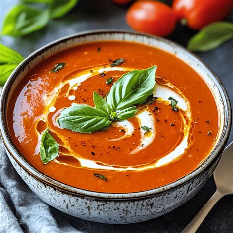 Roasted Red Pepper Tomato Bisque Rich and Cozy Soup – The Recipe Hatch