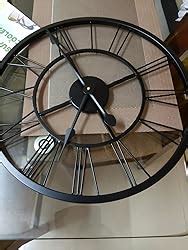 Buy Craftter Metal Roman Wall Clock Black, 40 cm Online at Low Prices ...