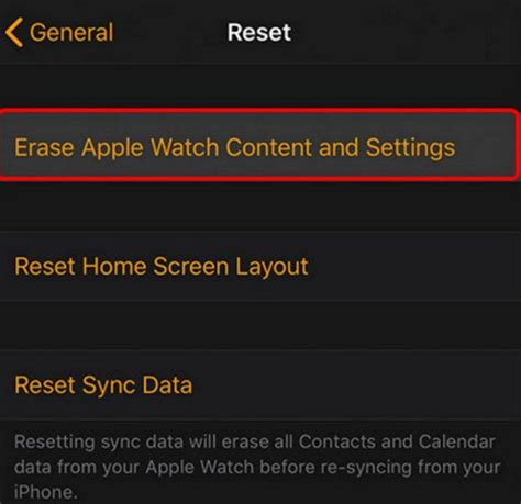Resetting Apple Watch 的图像结果