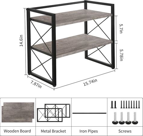 YINMIT Desktop Shelf Organizer, 2 Tier Office India | Ubuy