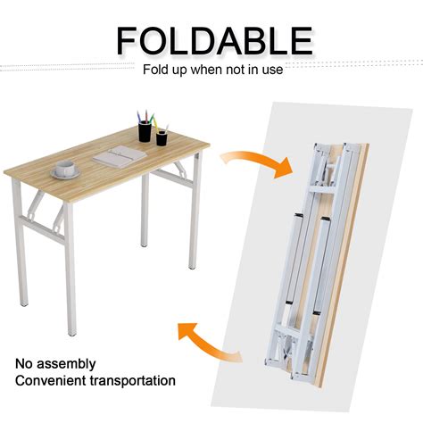 Buy Hironpal Folding Computer Desk Home Office Table Foldable Study ...