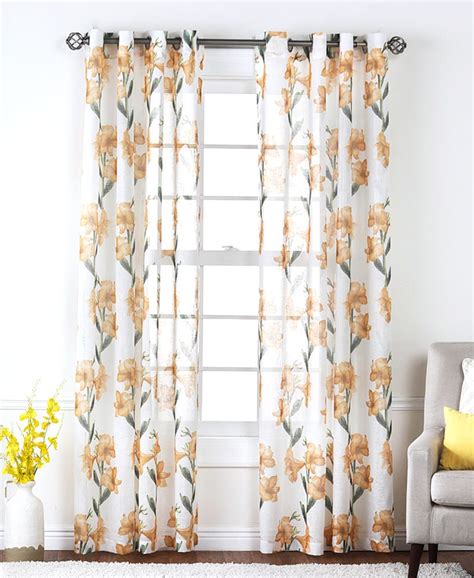 Lily Floral Semi-Sheer Valance | The Lakeside Collection