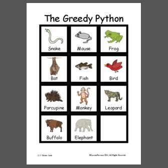 Image result for The Greedy Python Animation