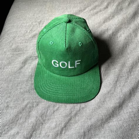 Golfwang green corduroy hat Brand new never worn - Depop