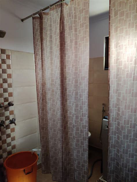 Kuber Industries Checkered PVC Shower Curtain - 54"x84", Brown : Amazon ...