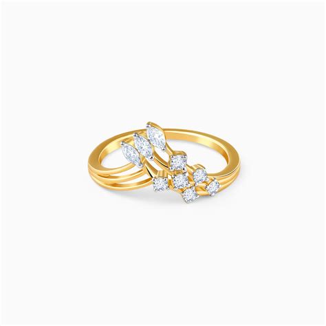 Gold Aveline Lab Grown Diamond Ring | GIVA – Heer by GIVA