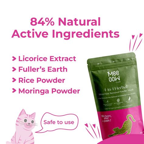 4-in-1 Herbal Bikini Hair Removal Mask | Painless & Radiant Skin ...