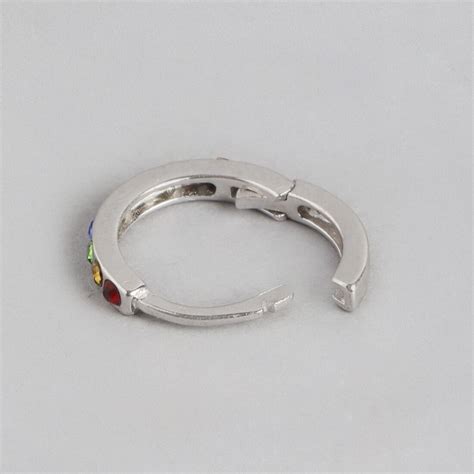 Radiant Splendor Rhodium-Plated 925 Sterling Silver Piercing Nosepin ...