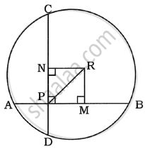AB and CD are two chords of a circle intersecting at right angles to ...