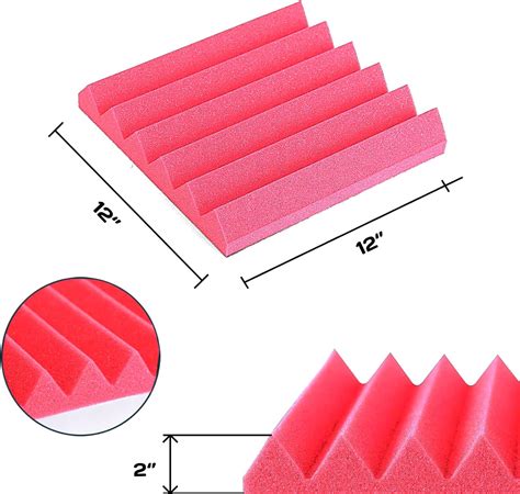 Buy Acoustic Foam Panels 2 X 12 X 12,Soundproof Wall Panels, Sound ...