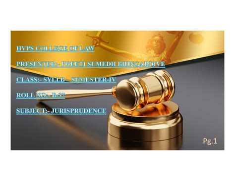 Jurisprudence - Definition and Scope of Law2. Primary Sources of Law3 ...