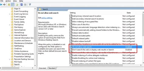Image result for Disable Web Search