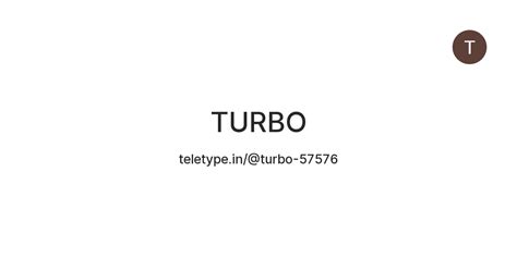TURBO — Teletype