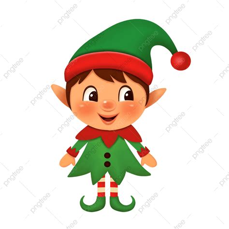 Cute Christmas Elf Clipart Transparent PNG Hd, Christmas Elf Cartoon ...