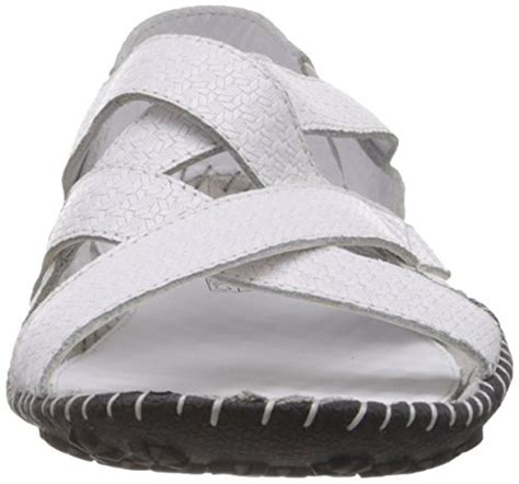 J Fontini (by Mochi) Men's White Leather Athletic & Outdoor Sandals ...